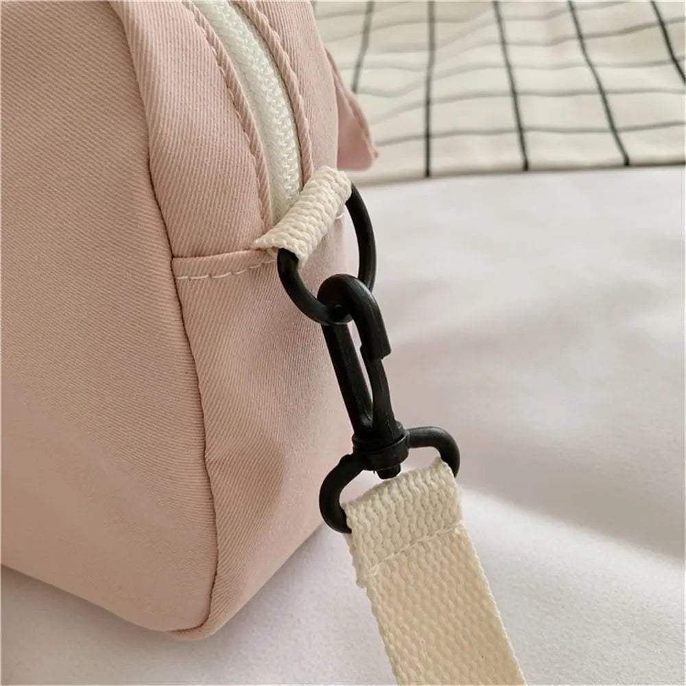 Women's Small Canvas Crossbody Messenger Bag – Colorful Flap Bag for Students