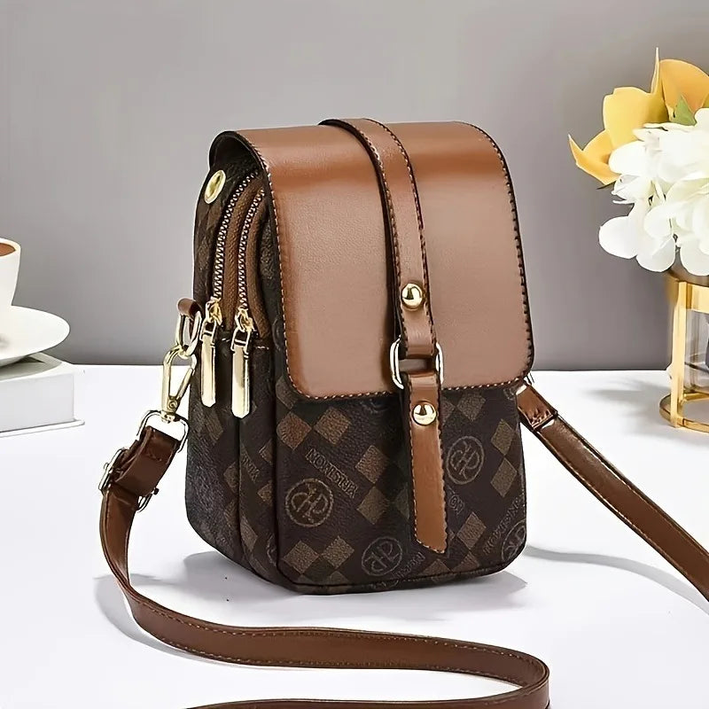 Women's Mini Crossbody Bag — Compact PVC Phone Purse
