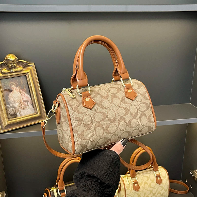 Women's Large Capacity Textured Diaper Bag – Chic Crossbody Shoulder Tote