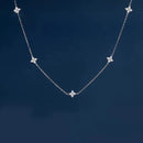 Flower Zircon Necklace for Women