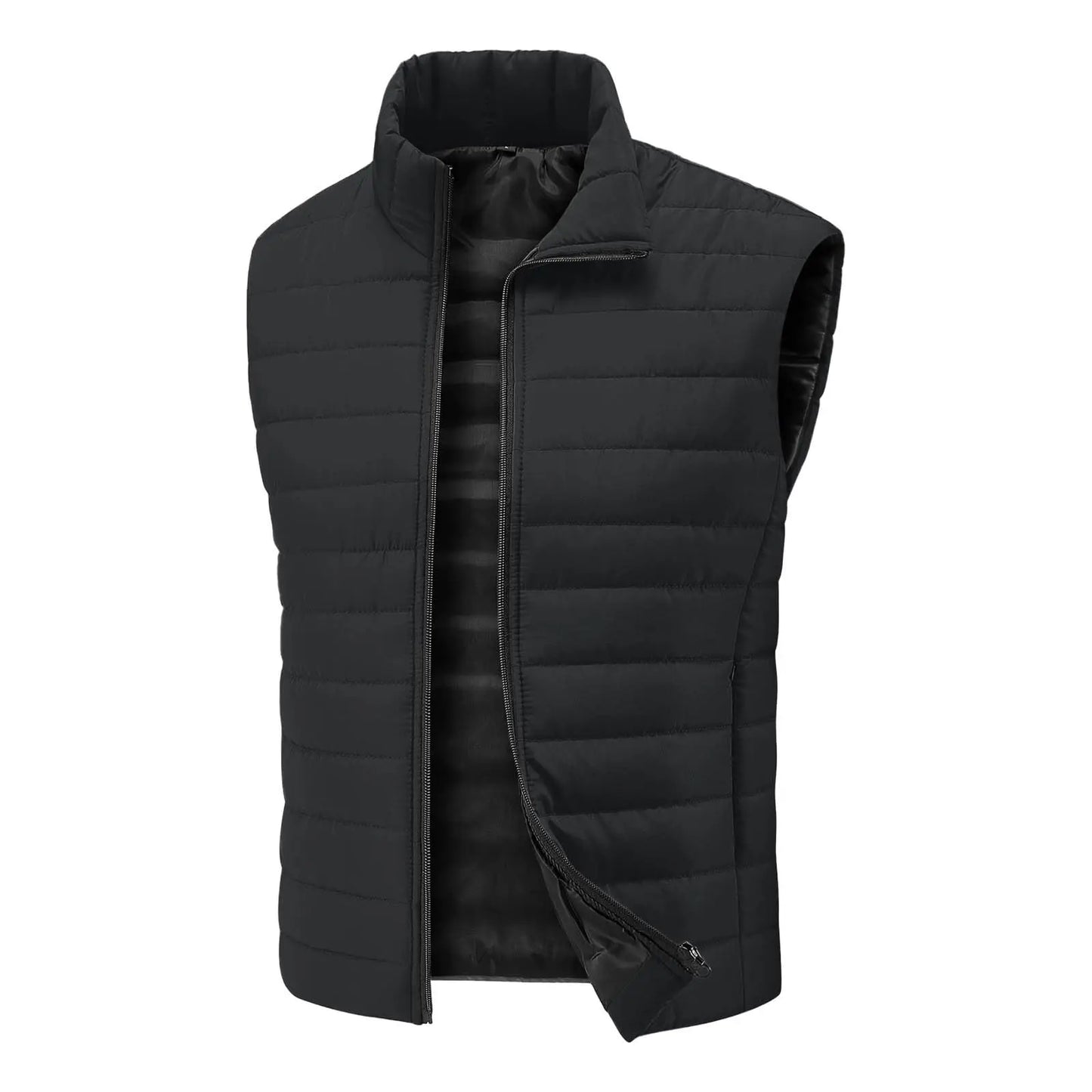 Men's Lightweight Sleeveless Puffer Vest with Pockets