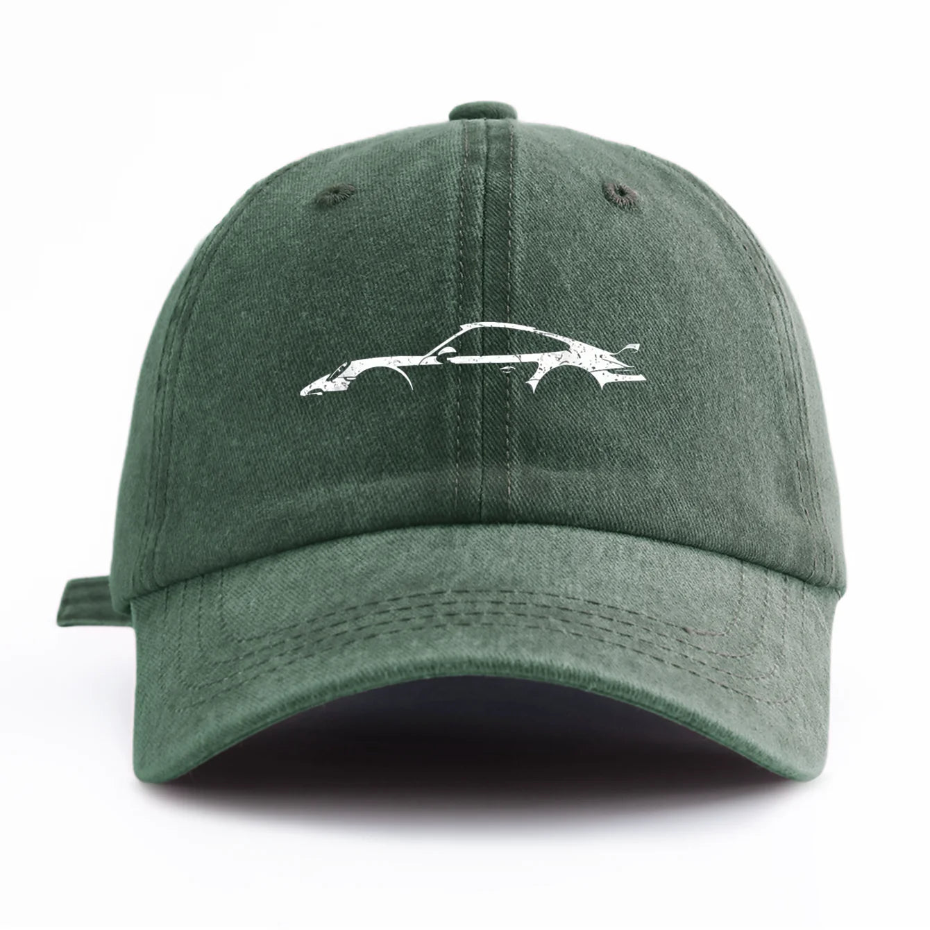 911 Print Washed Baseball Cap — Adjustable Unisex Dad Hat