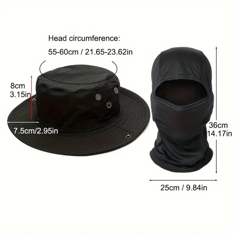 Camouflage Boonie Bucket Hat – Foldable Wide Brim Outdoor Sun Hat