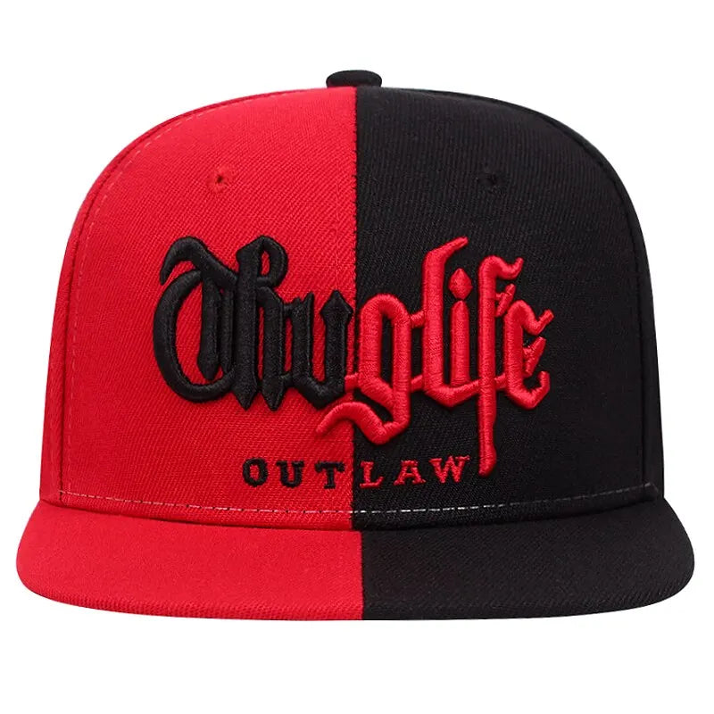 Thuglife Outlaw Snapback Cap – Hip Hop Flat Brim Hat