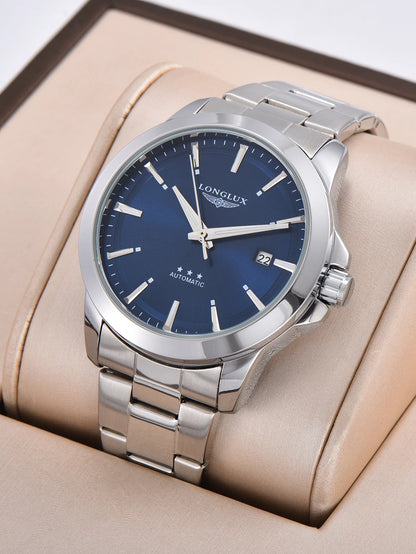 Men's automatic mechanical watch with luminous dial