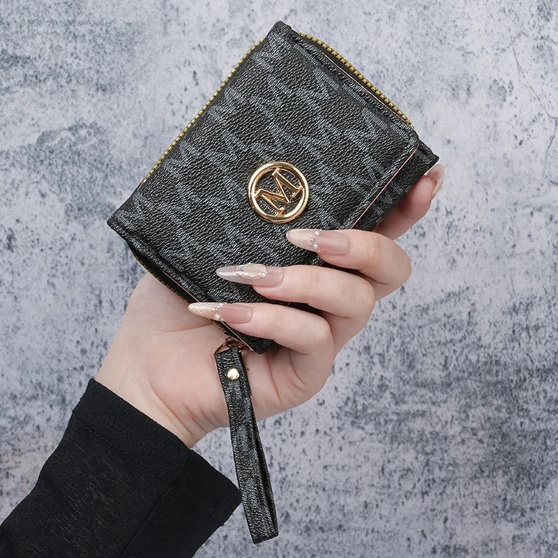 Women's Short PU Leather Wallet – Multi-Card Slot Coin Purse