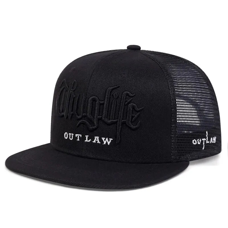 Thuglife Outlaw Snapback Cap – Hip Hop Flat Brim Hat