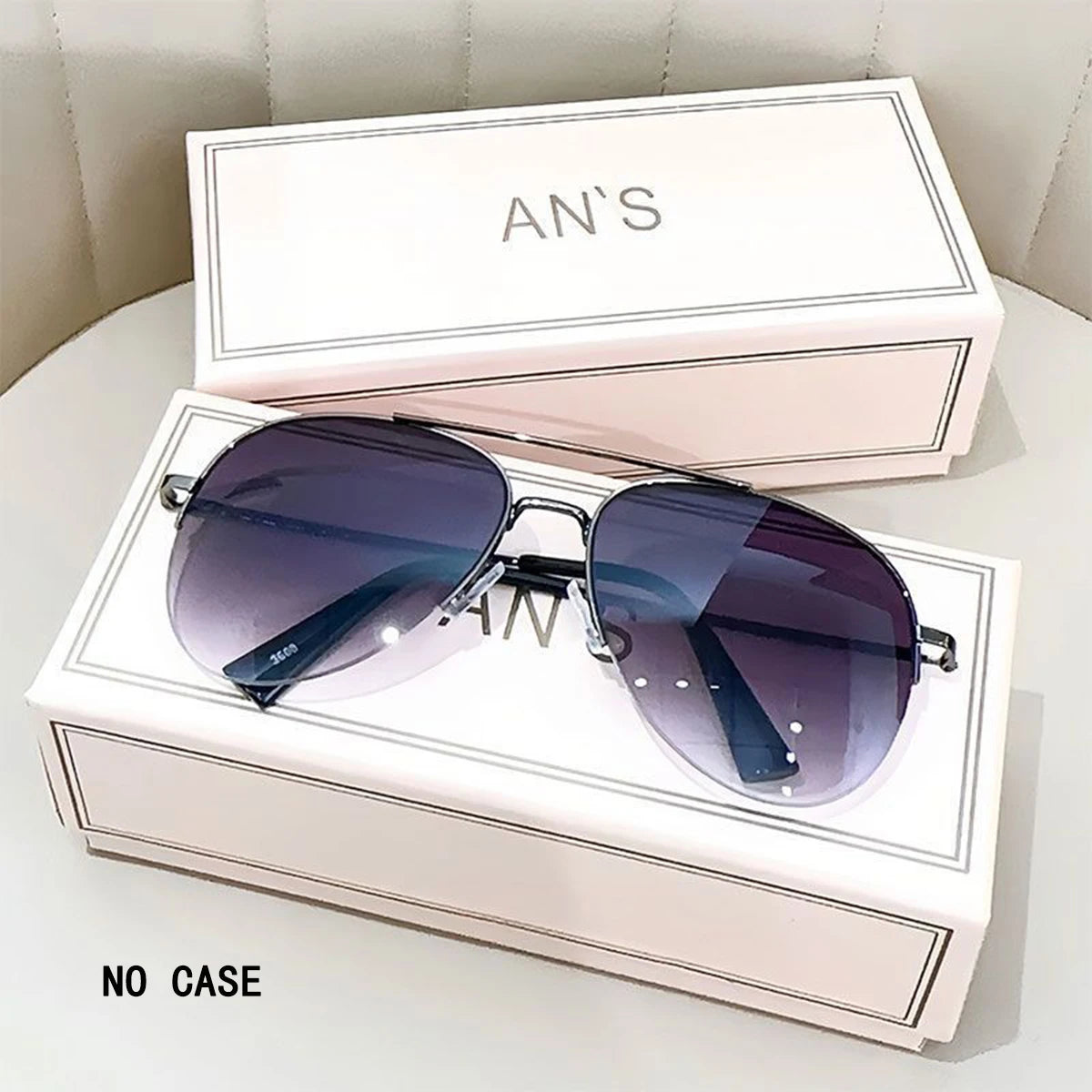 Women's Oval Aviator Sunglasses – UV400 Mirror Lens