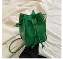 Leather Bucket Bag for Women
