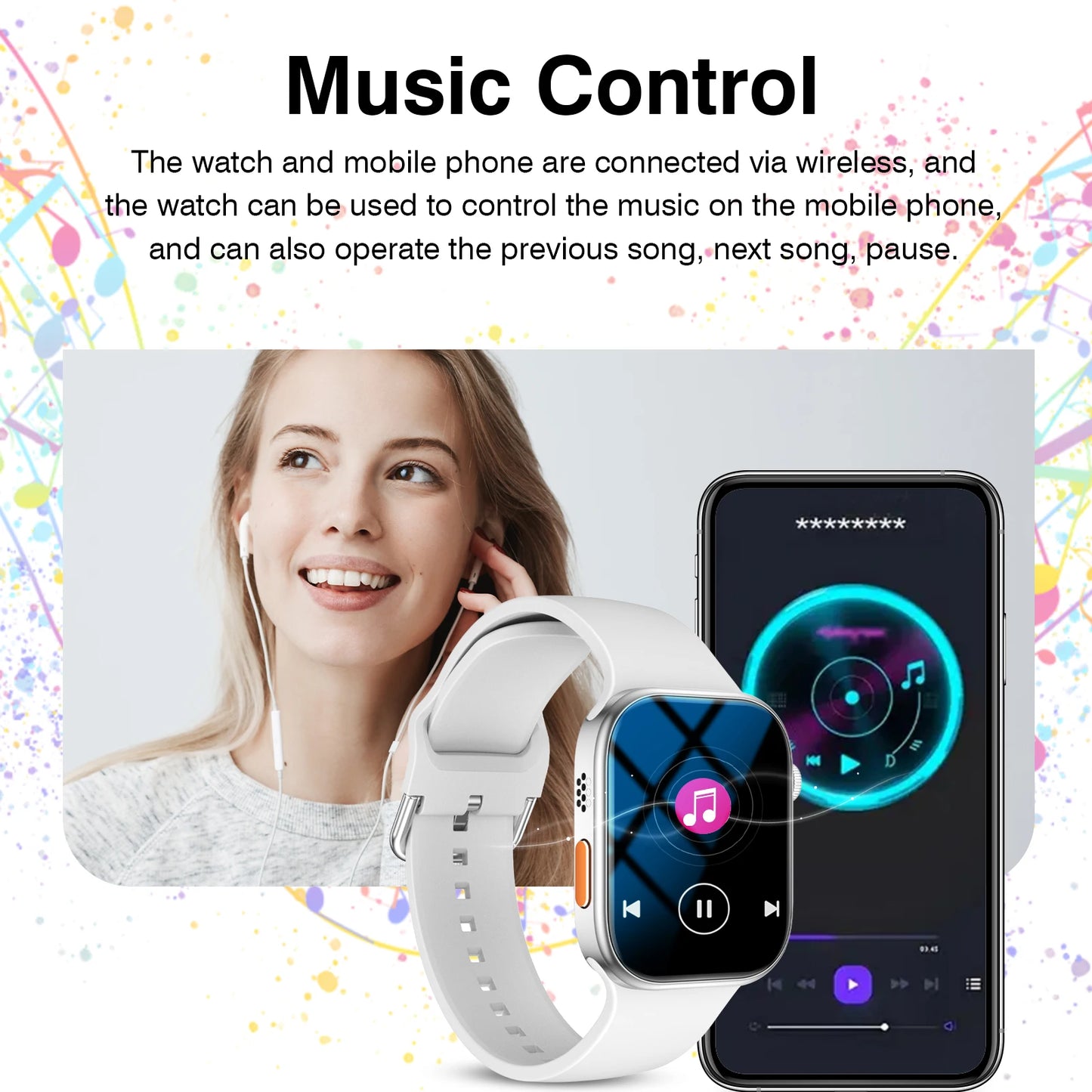 P98 Smart Watch – Wireless Calling, Multi-Sport Tracking & Heart Rate Monitor