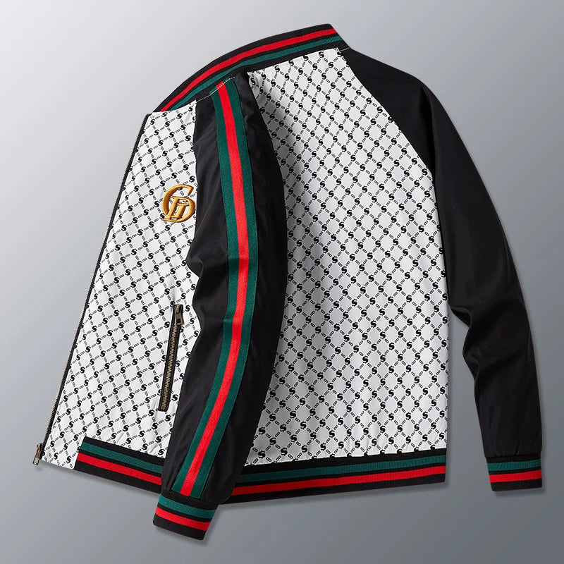 Men's Color-Block Casual Jacket – Spring & Autumn Zip-Up