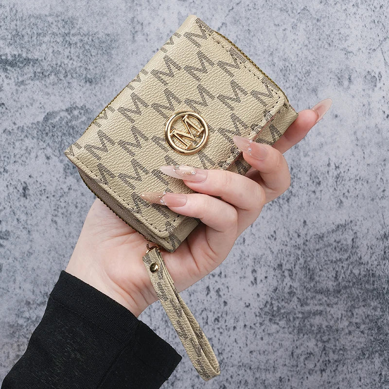 Women's Short PU Leather Wallet – Multi-Card Slot Coin Purse