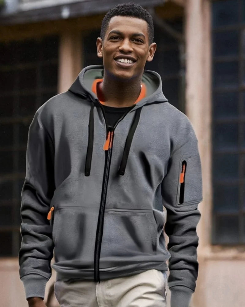 Men's Multi-Color Pullover Hoodie – Comfortable Everyday Casual Sweatshirt