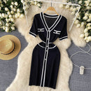 Women’s Elegant Knitted Midi Dress