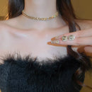 Luxury Crystal and Necklace Earrings