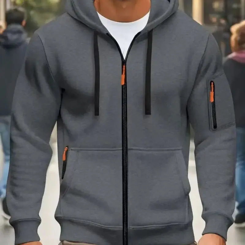 Men's Multi-Color Pullover Hoodie – Comfortable Everyday Casual Sweatshirt