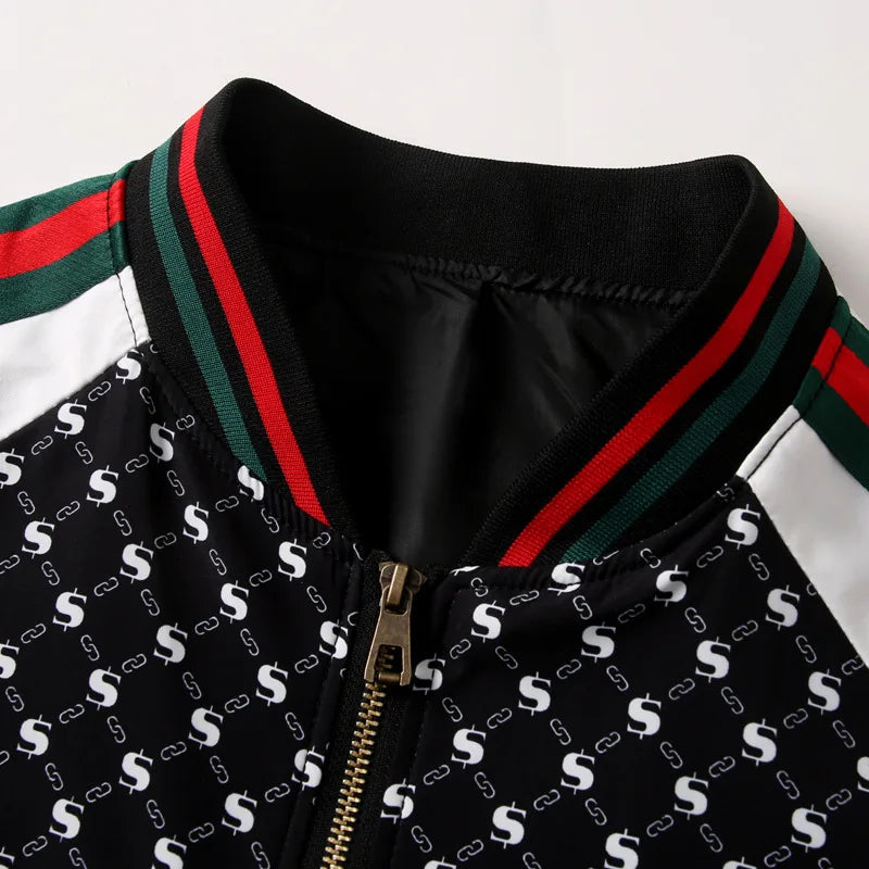Men's Color-Block Casual Jacket – Spring & Autumn Zip-Up
