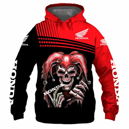 Men's Motorcycle Graphic Hoodie 3D Printed Pullover