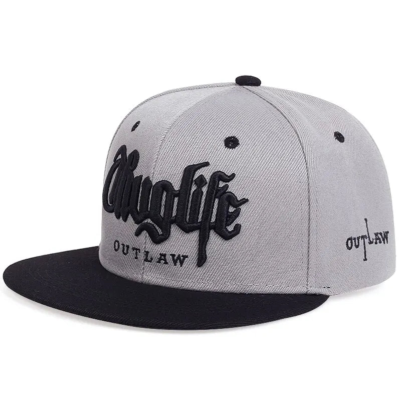 Thuglife Outlaw Snapback Cap – Hip Hop Flat Brim Hat