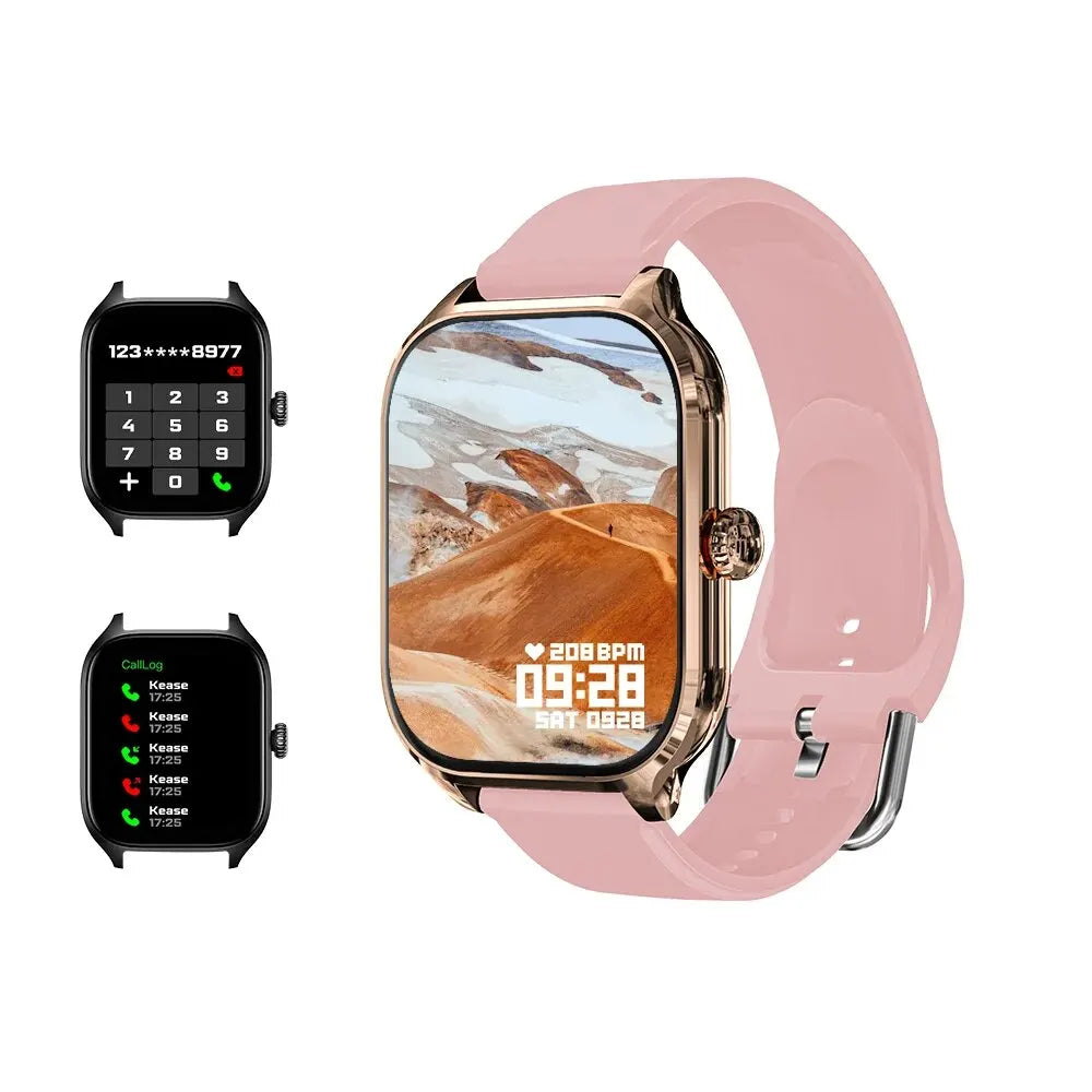 H9 Smart Watch — 2.01" HD Display, Silicone & Metal Band Options
