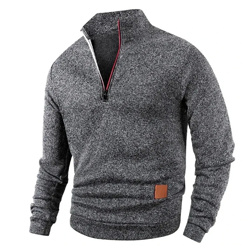 Men's Half-Zip Turtleneck Sweatshirt