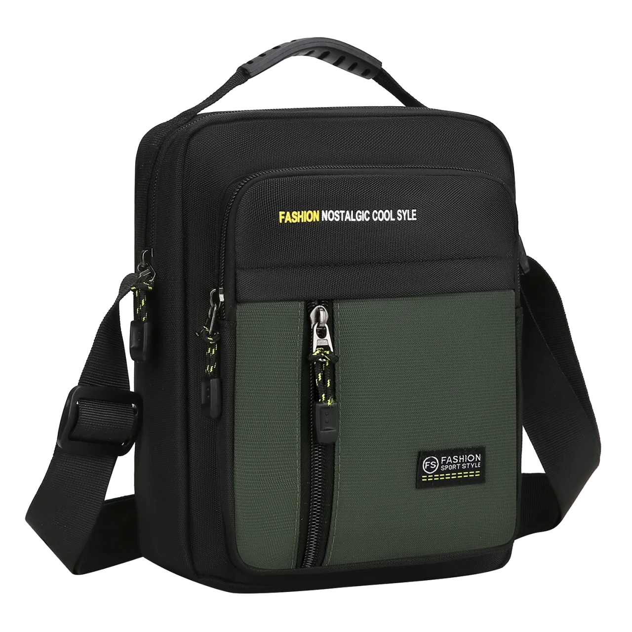 Men's Oxford Crossbody Bag – Casual Lightweight Shoulder Bag