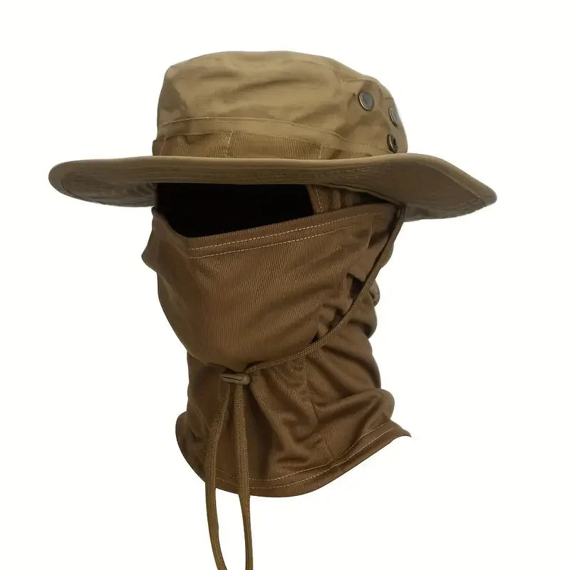 Camouflage Boonie Bucket Hat – Foldable Wide Brim Outdoor Sun Hat