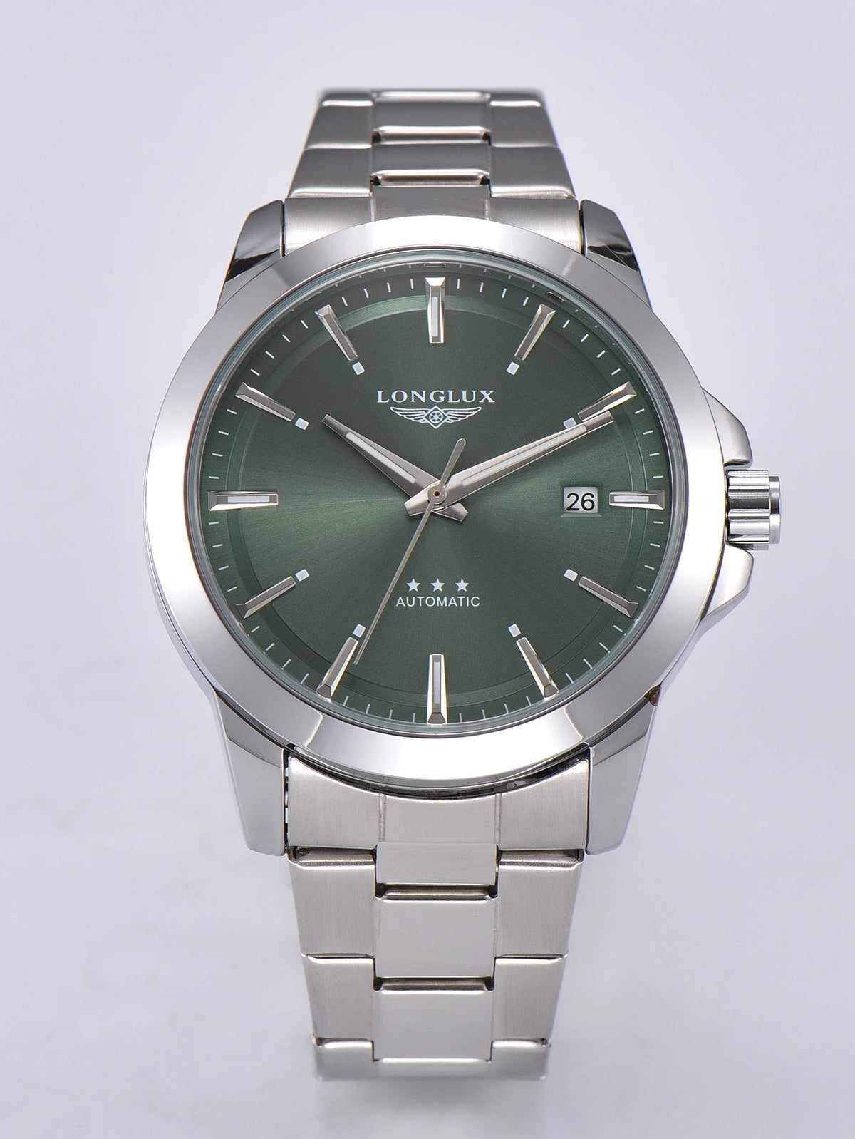 Men's automatic mechanical watch with luminous dial