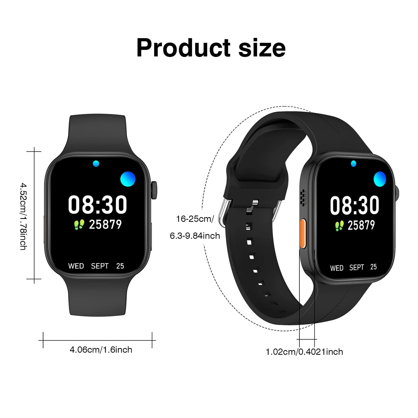 P98 Smart Watch – Wireless Calling, Multi-Sport Tracking & Heart Rate Monitor