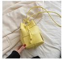 Leather Bucket Bag for Women