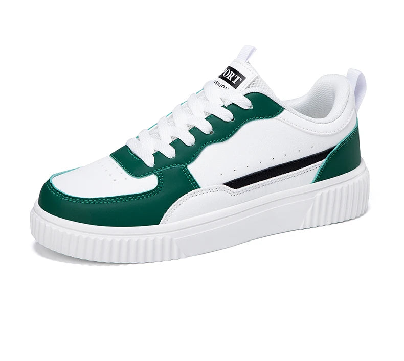 Casual Breathable Walking Sneakers – Lightweight Flat Sole Everyday Shoes