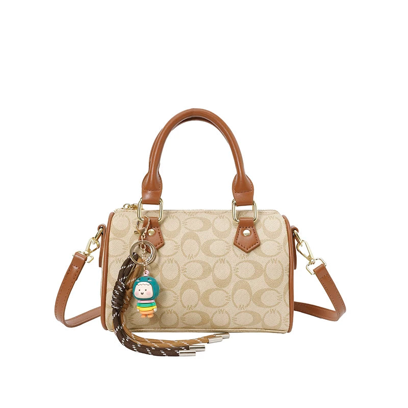 Women's Large Capacity Textured Diaper Bag – Chic Crossbody Shoulder Tote