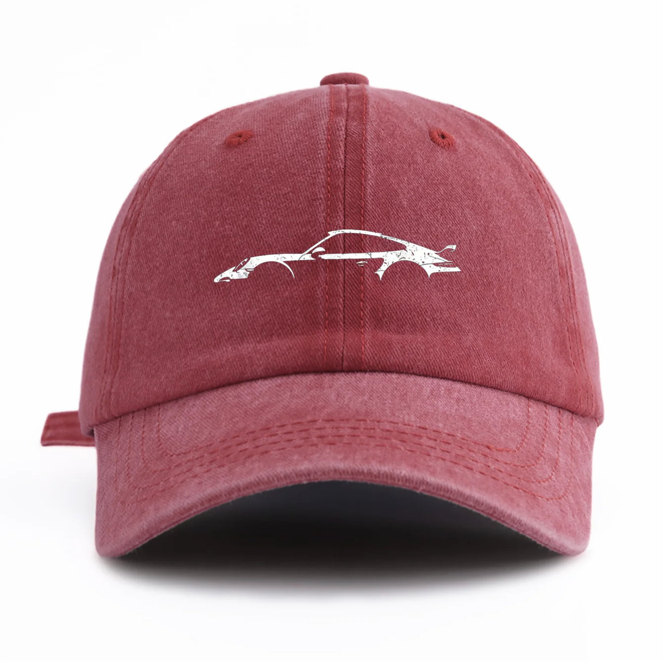 911 Print Washed Baseball Cap — Adjustable Unisex Dad Hat