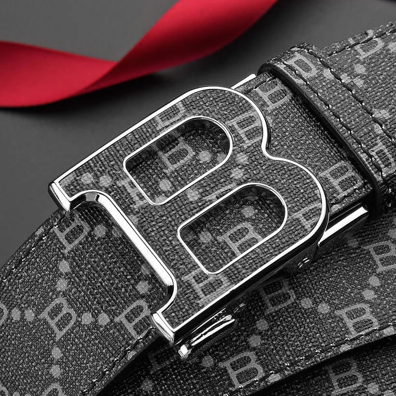Men's Leather Belt – Alloy Buckle | Gun / Silver / Gold