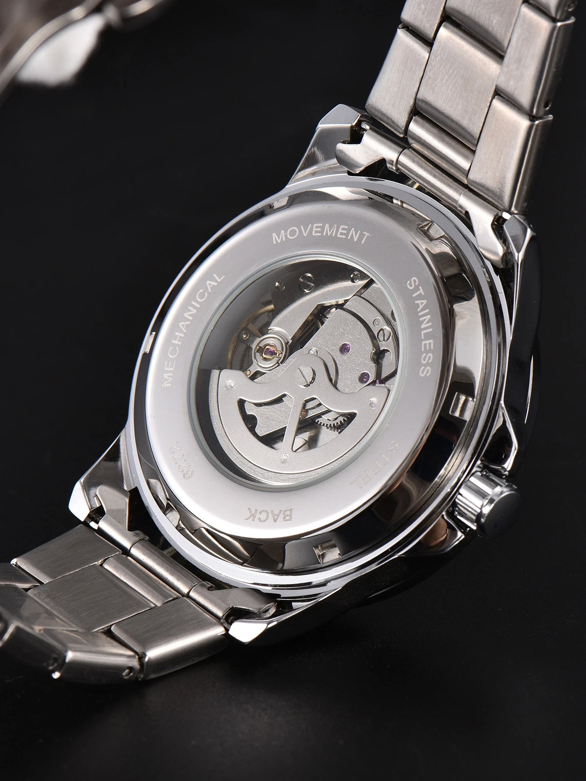 Men's automatic mechanical watch with luminous dial