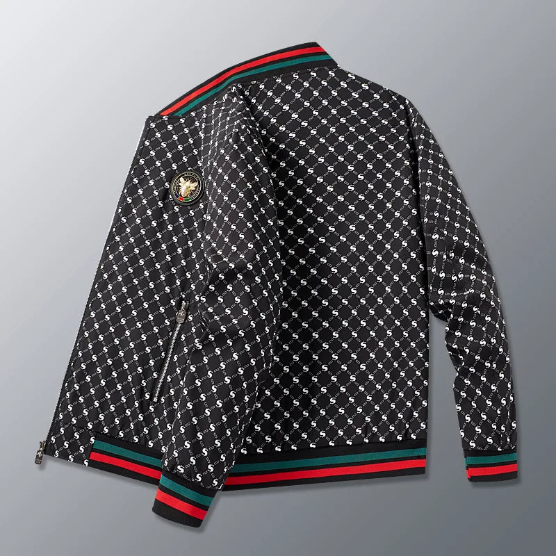 Men's Color-Block Casual Jacket – Spring & Autumn Zip-Up