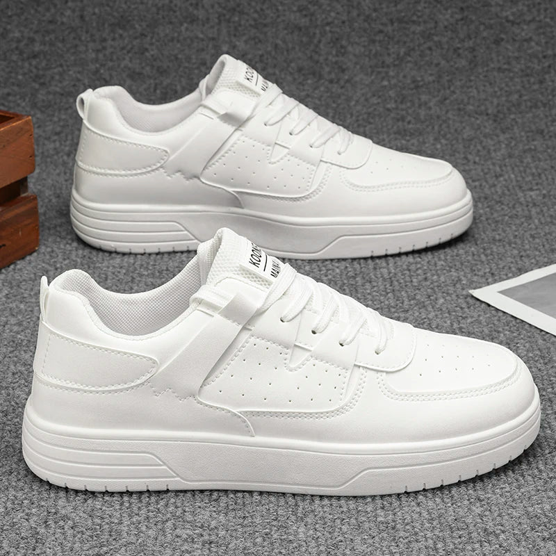 Men's Fashionable Casual Sports Shoes – Artificial Leather Everyday Sneakers