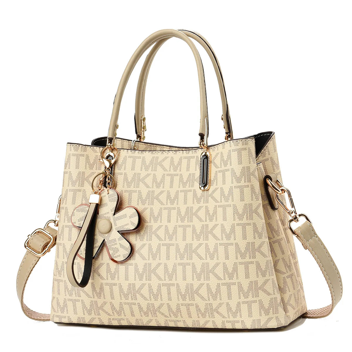 Women's Large Capacity Tote Bag — Premium PU Leather Crossbody Handbag