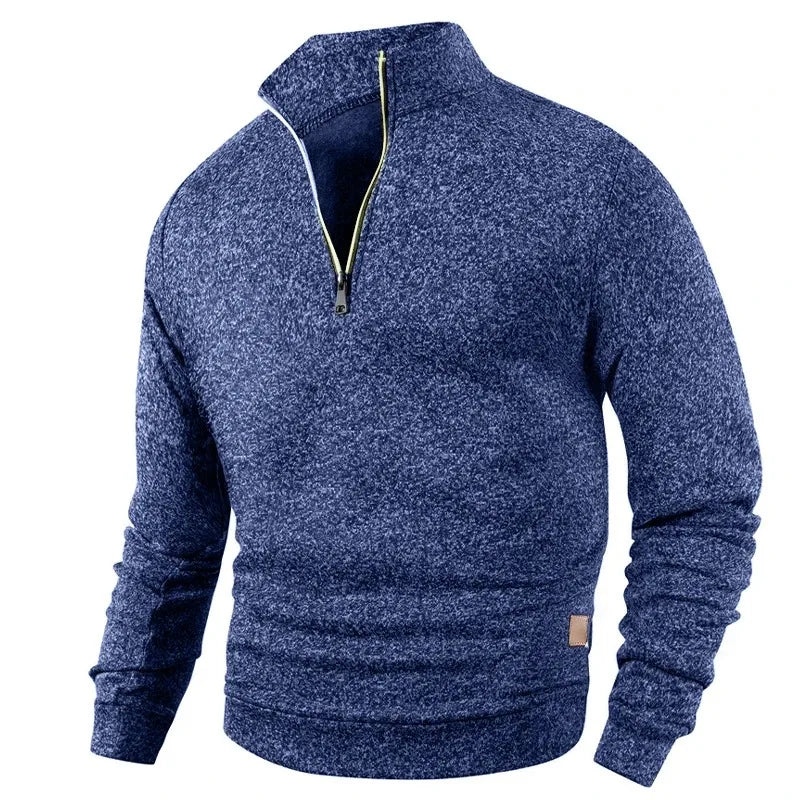 Men's Half-Zip Turtleneck Sweatshirt