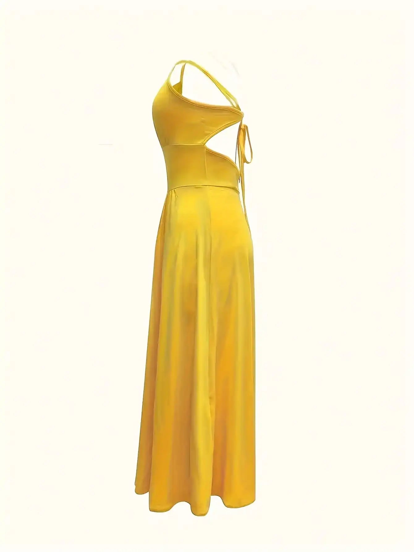 Women's Backless Lace-Up Camisole Maxi Dress