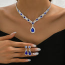 Droplet Necklace and Earrings Set