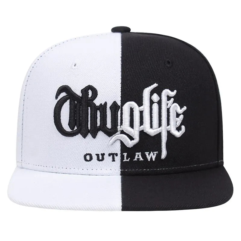 Thuglife Outlaw Snapback Cap – Hip Hop Flat Brim Hat