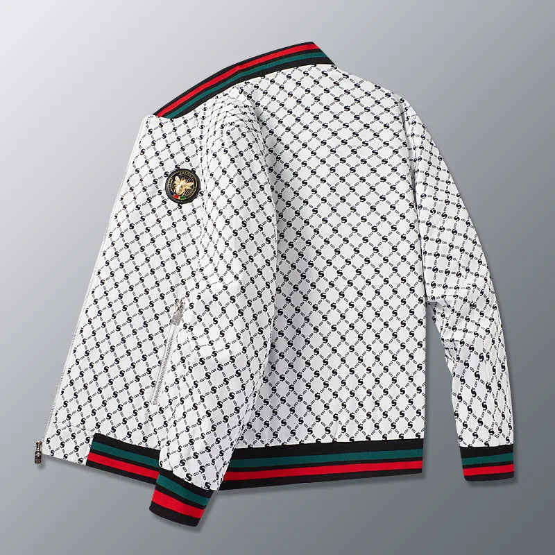 Men's Color-Block Casual Jacket – Spring & Autumn Zip-Up