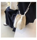 Leather Bucket Bag for Women