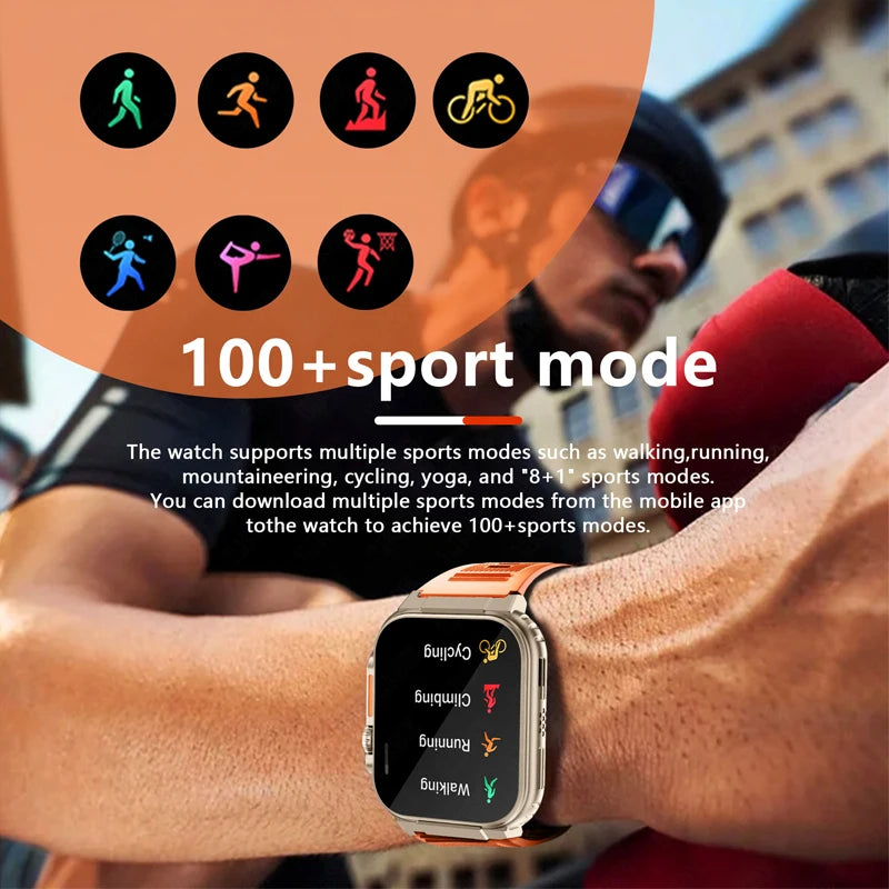 LIGE A70 Smartwatch — 600mAh Battery, Bluetooth Calling & Health Tracking