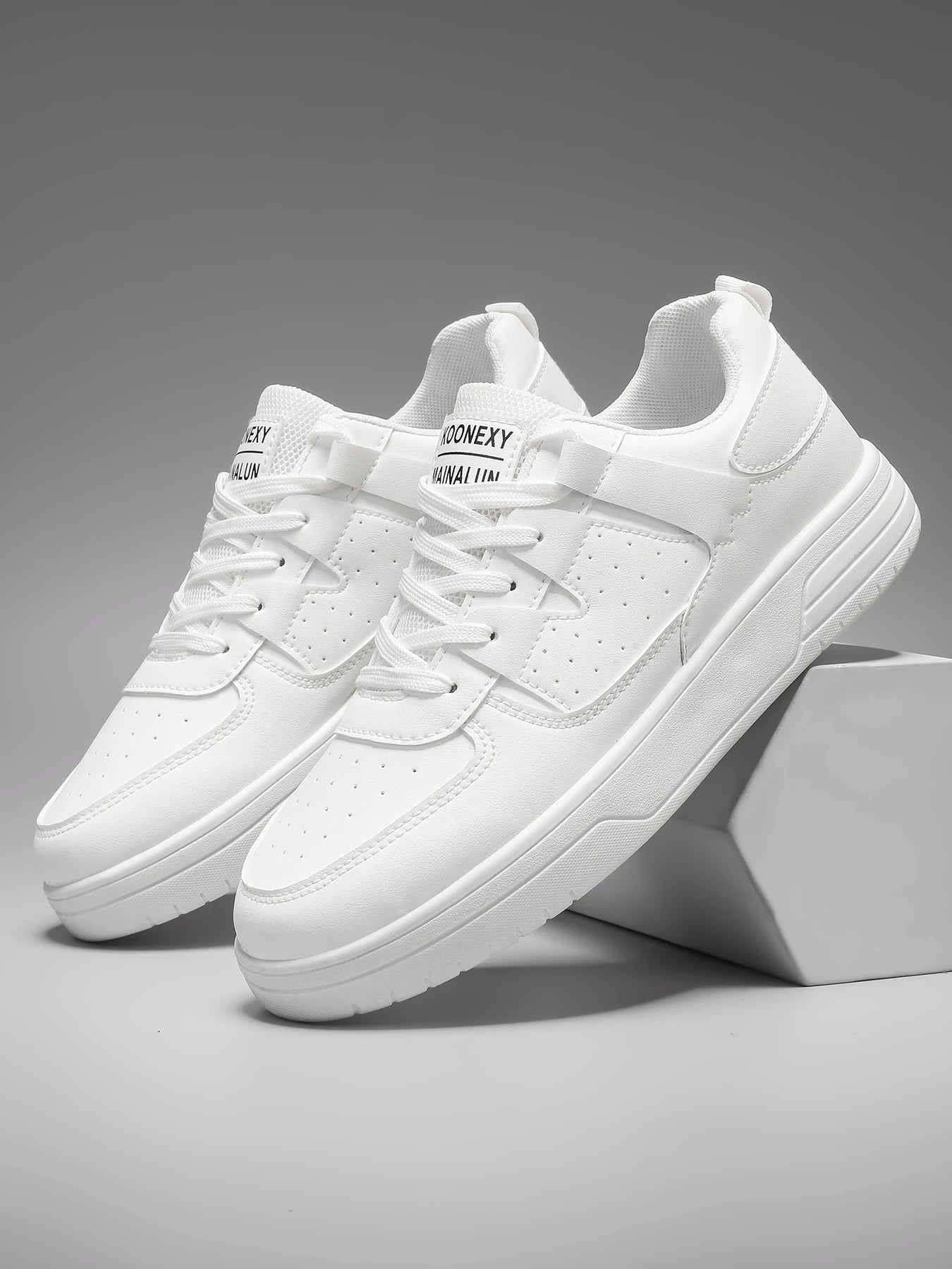 Men's Fashionable Casual Sports Shoes – Artificial Leather Everyday Sneakers