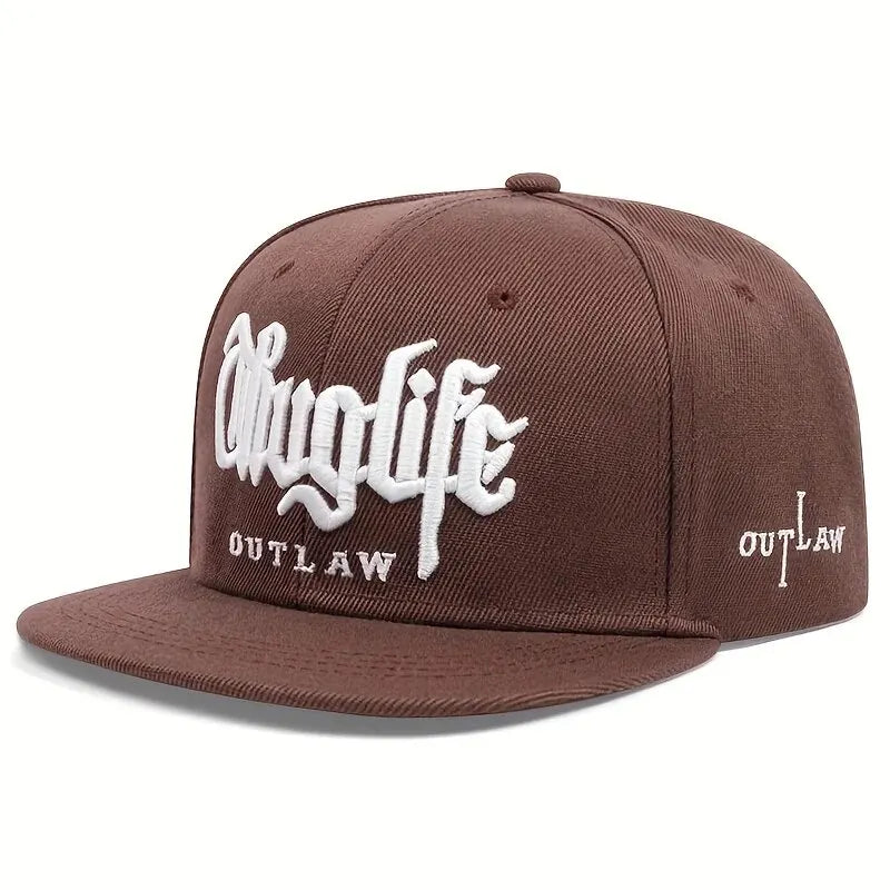 Thuglife Outlaw Snapback Cap – Hip Hop Flat Brim Hat