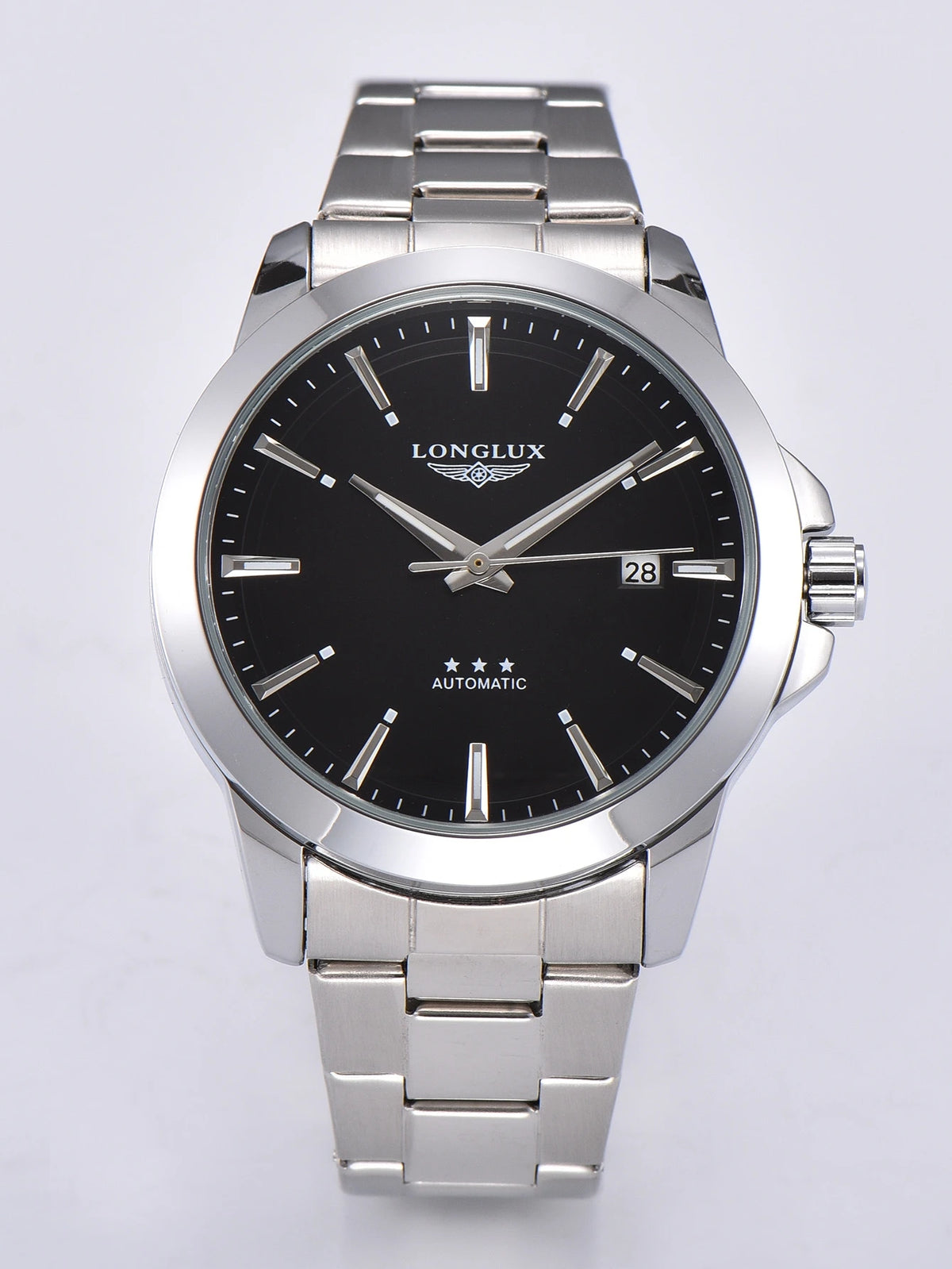 Men's automatic mechanical watch with luminous dial
