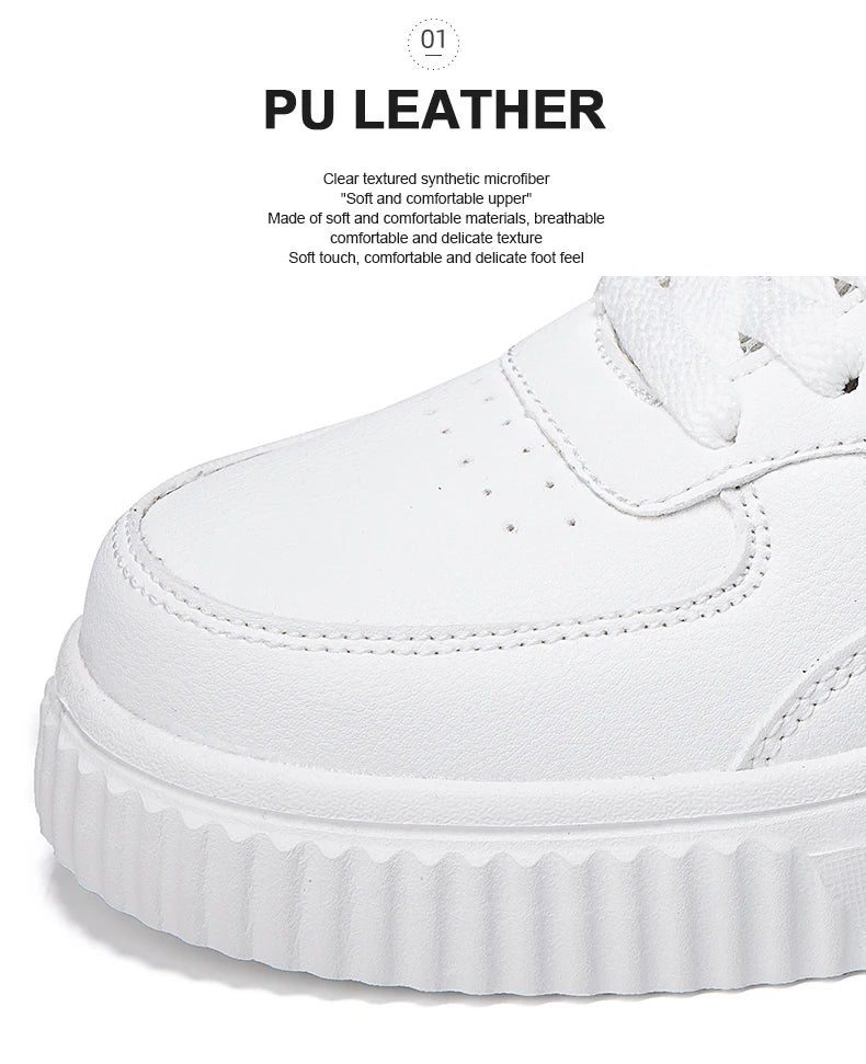 Casual Breathable Walking Sneakers – Lightweight Flat Sole Everyday Shoes