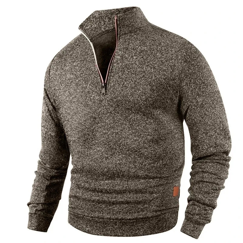 Men's Half-Zip Turtleneck Sweatshirt